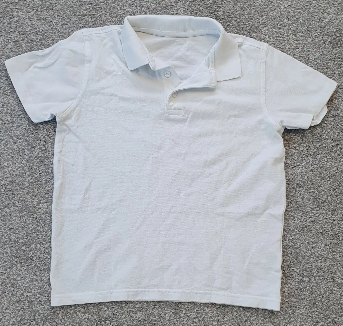 White polo top boys Age 8-9 years - please read description
