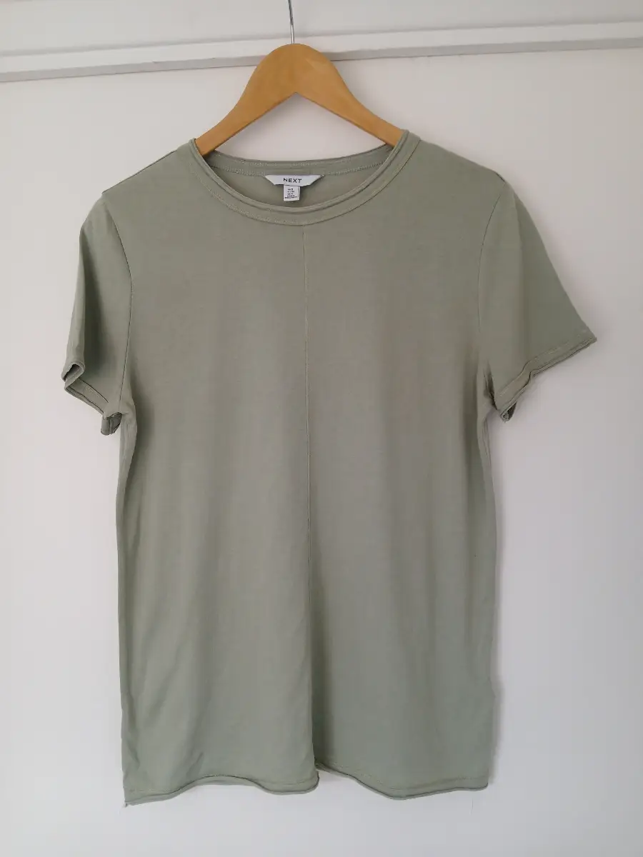NEXT Sage Green Seam Detail TShirt Size UK 8