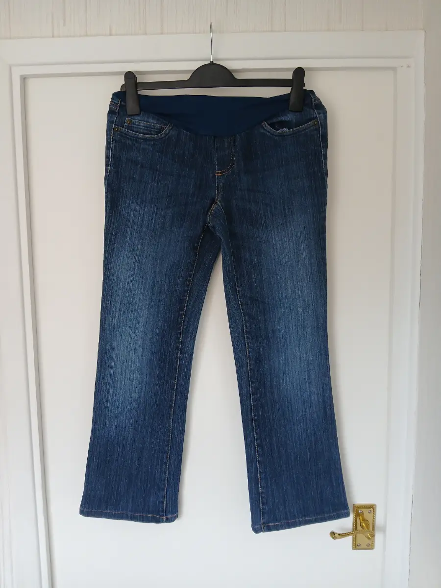 Motherhood Maternity Dark Blue Bootcut Maternity Jeans Size 8-10