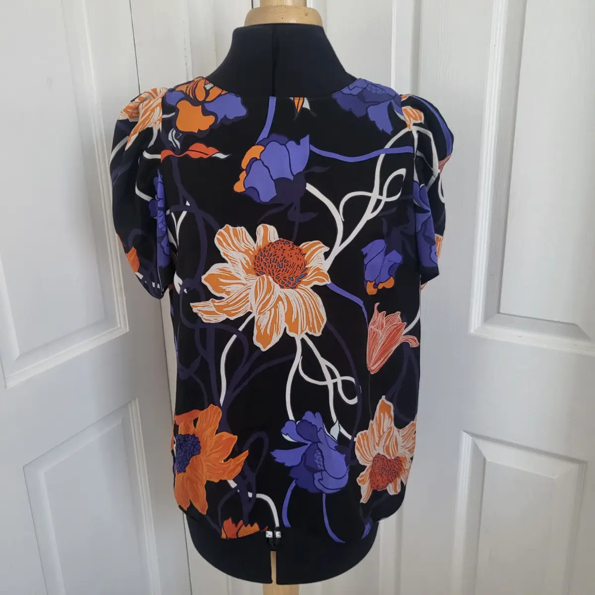 Dorothy Perkins Floral Puff Sleeve Blouse Size 14