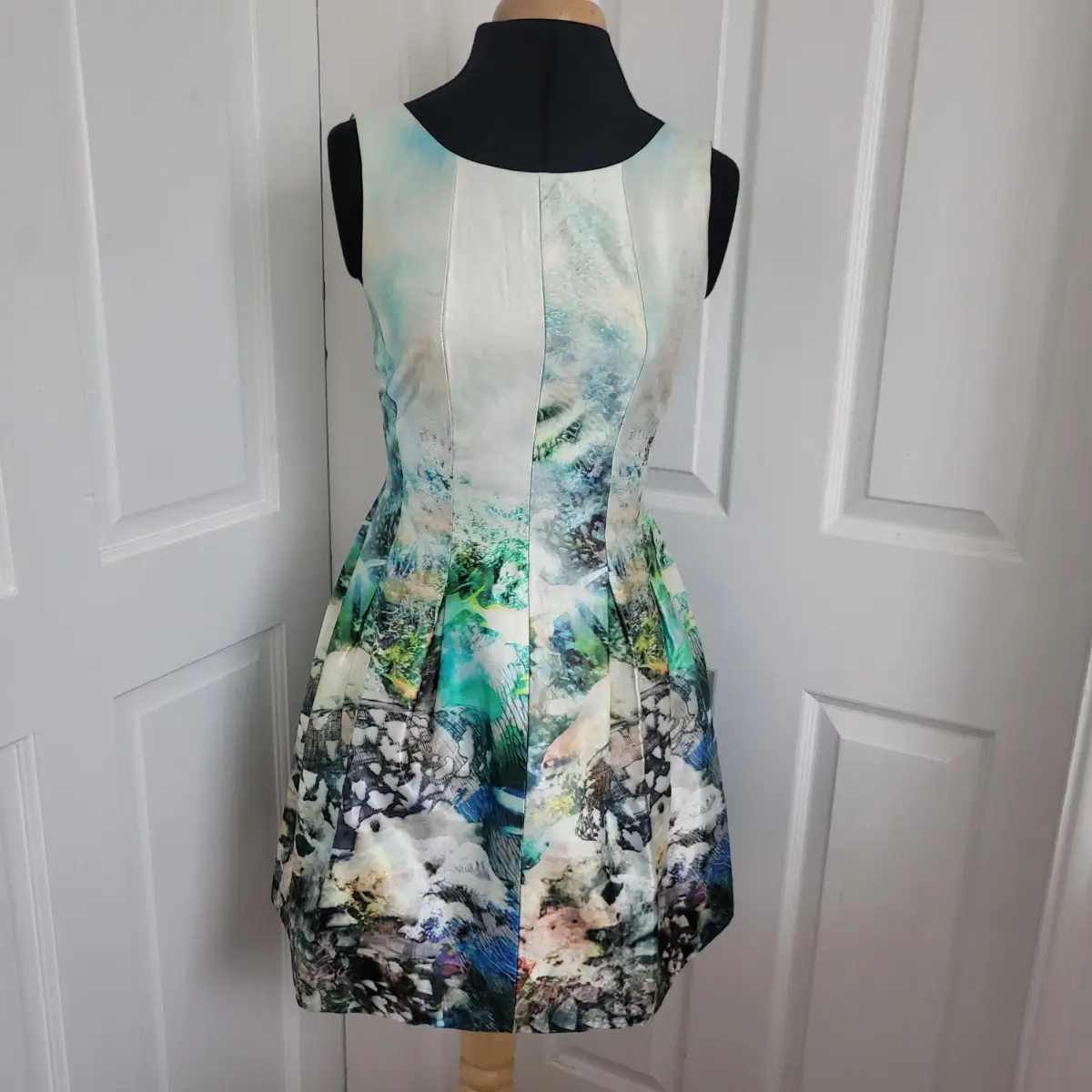 Zara Aquarium Ocean Fish Dress Size XS