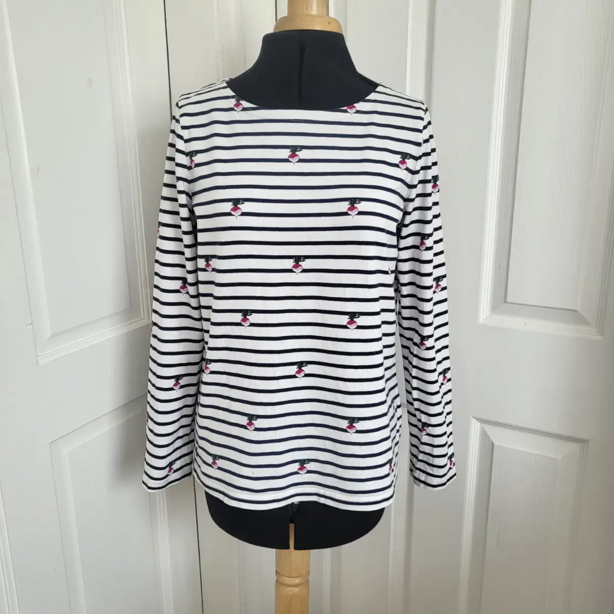 Joules 100% Cotton Long Sleeved Harbour Print Stripped Size 12