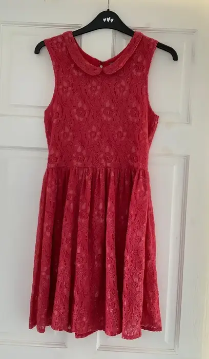 Influence Pink Lace Summer Dress Size 10