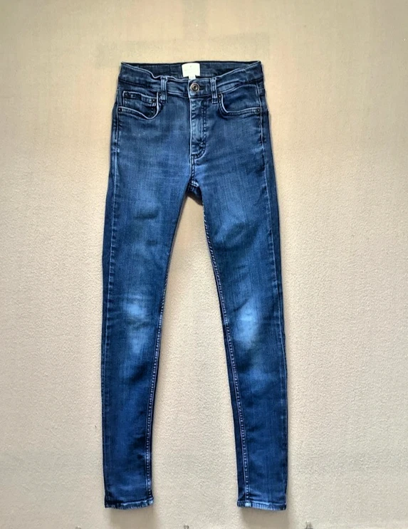 French Connection Blue Skinny Jeans Size 6XXS