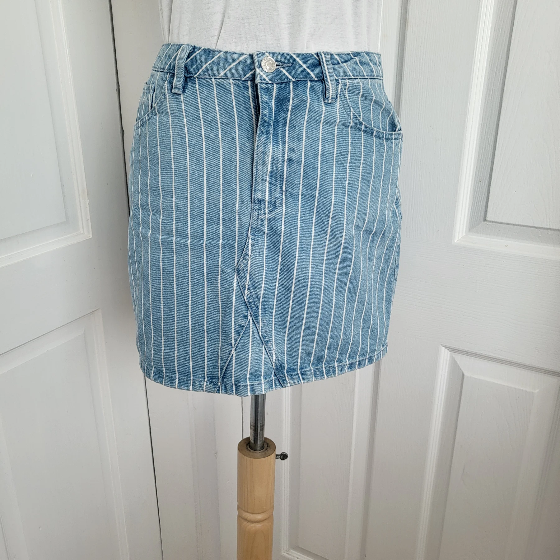 Denim & Co Ladies Denim Miniskirt Size 10
