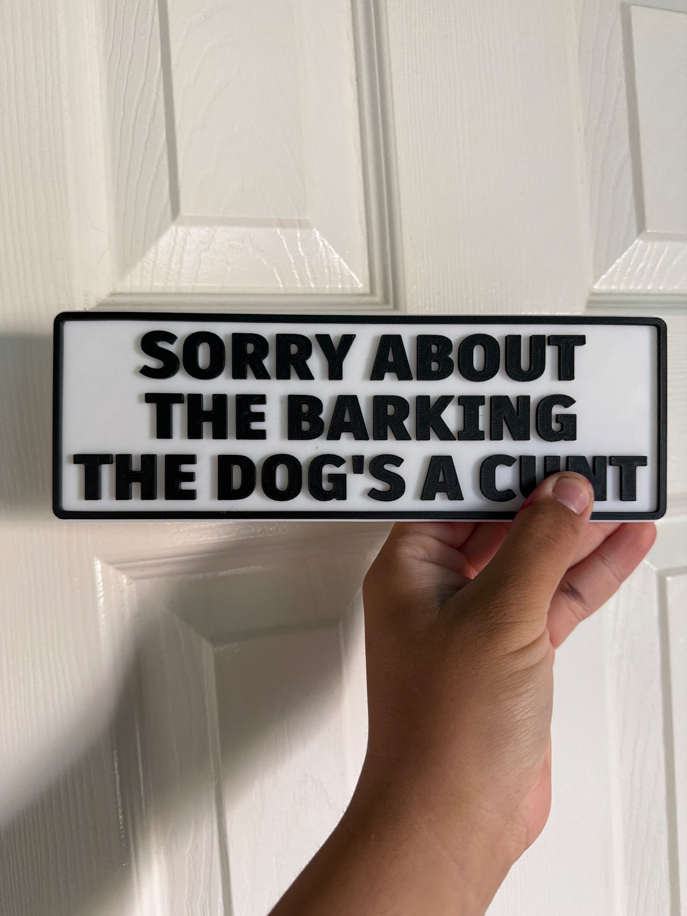 Funny dog sign