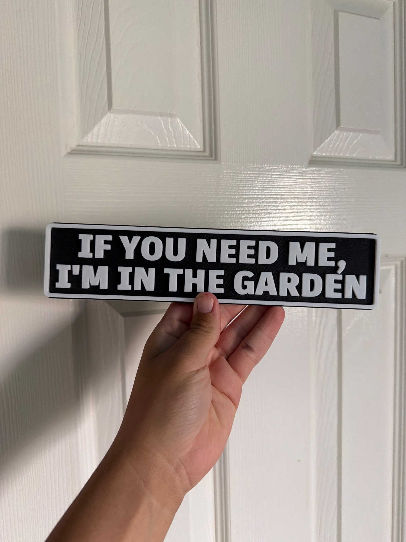 Funny gardening sign
