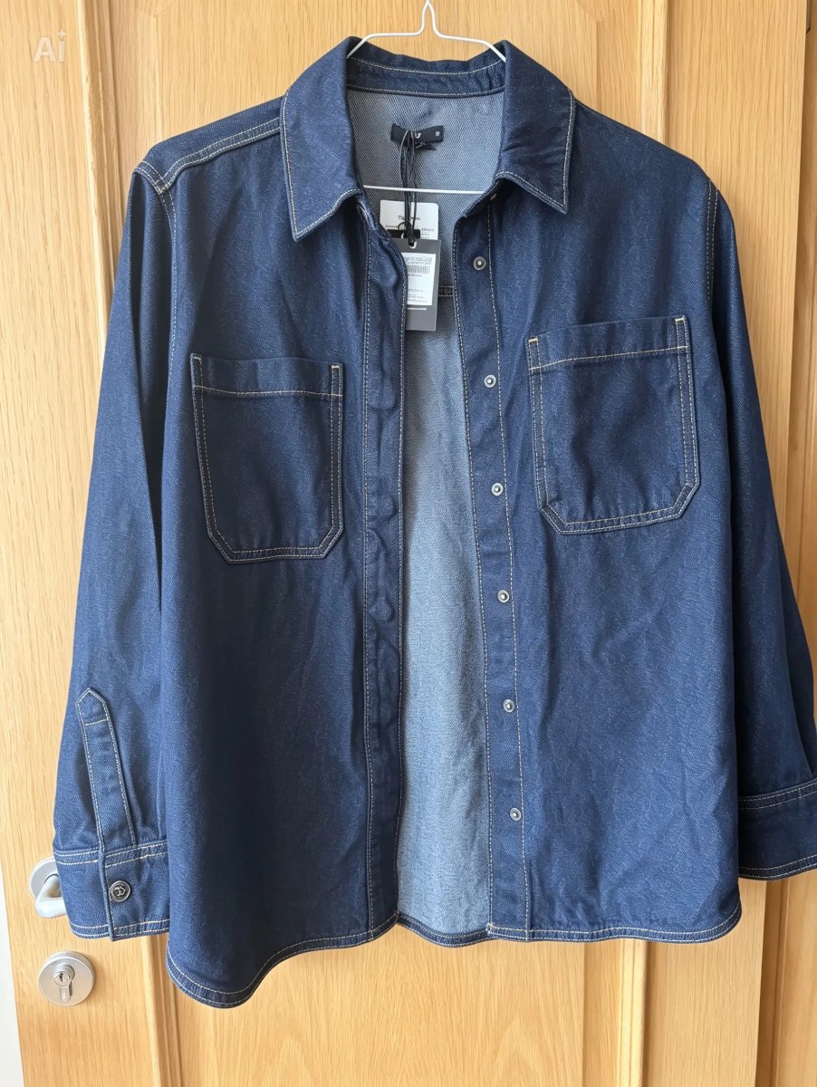 Tu Dark Indigo Denim Overshirt UK 16 | Cotton Tencel Blend Shacket | New With Tags