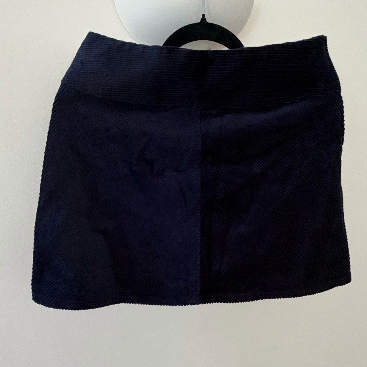 Monki Quinn Navy Blue Corduroy Mini Skirt Size EU 38 / UK 10 | Brand New With Tags