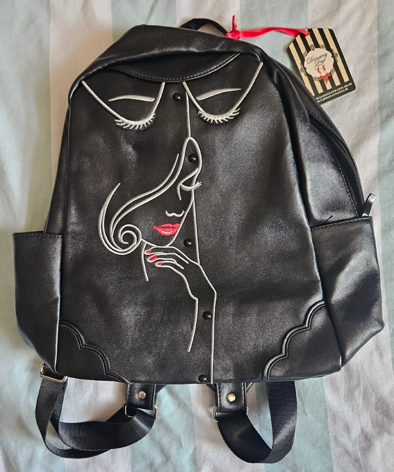 ​Dancing Days by Banned Retro Face Faux Leather Backpack – BNWT
