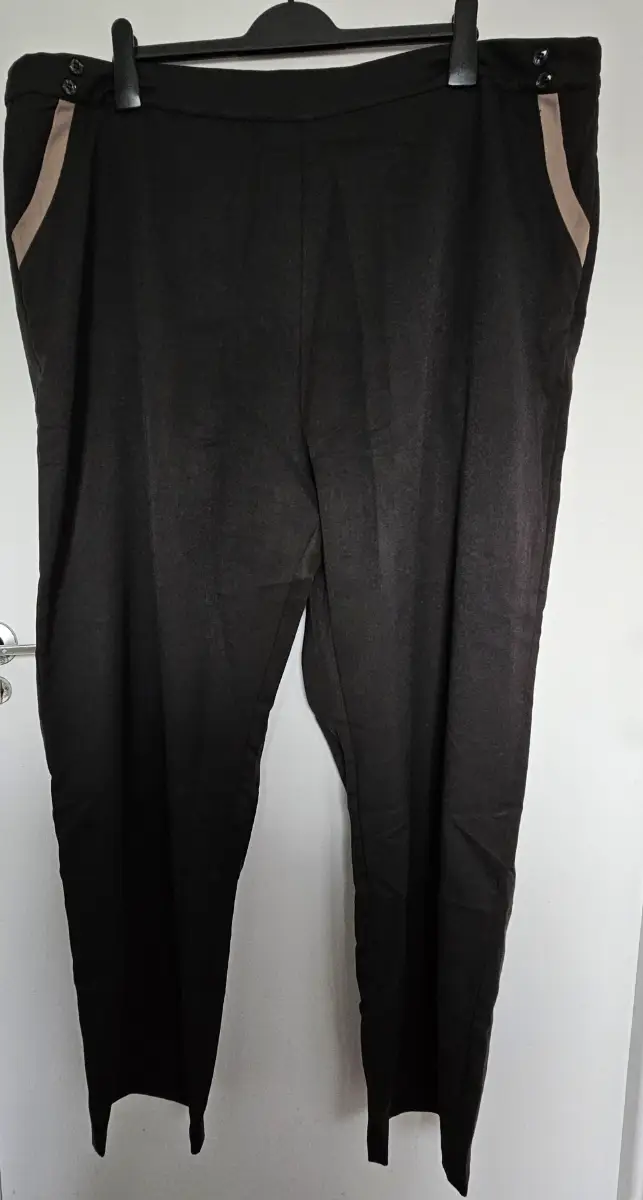 ​BNWT Banned Retro Black Contrast Pocket Wide Leg Trousers Plus Size 4XL