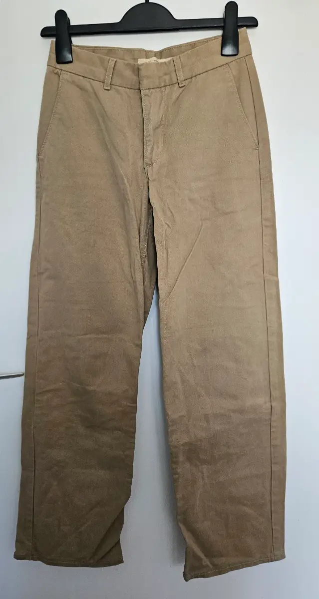 Levi's Beige Khaki 100% Cotton High Waisted Wide Leg Baggy Trousers W23 UK 4 6