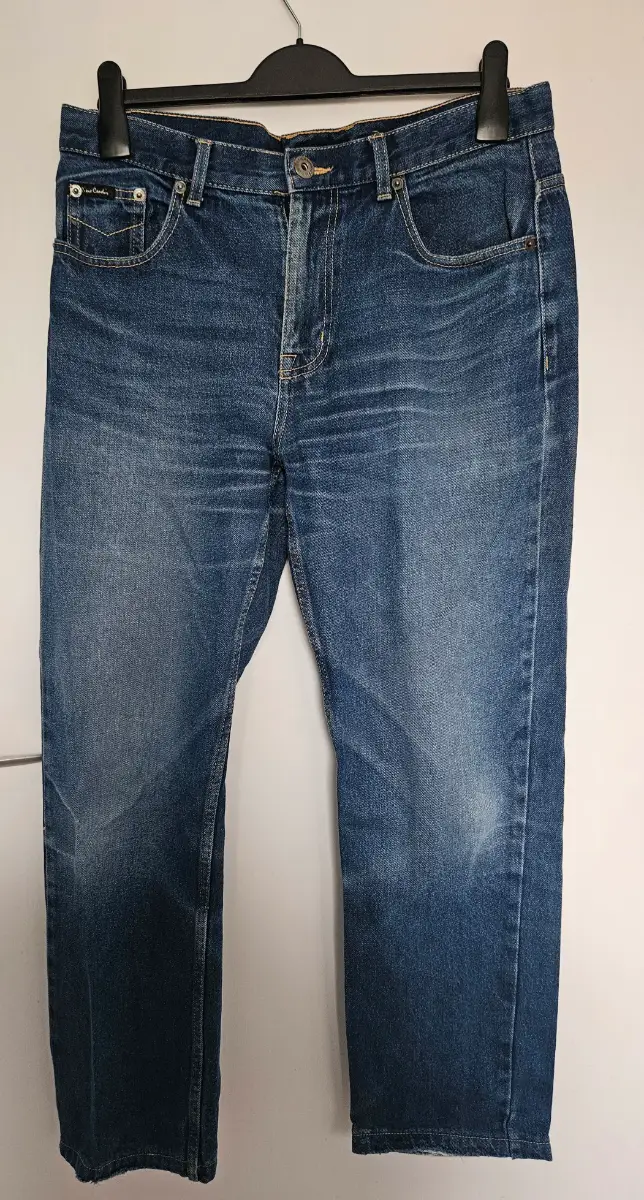 Pierre Cardin Men's Blue Regular Fit Straight Leg Jeans 34W S 34x30