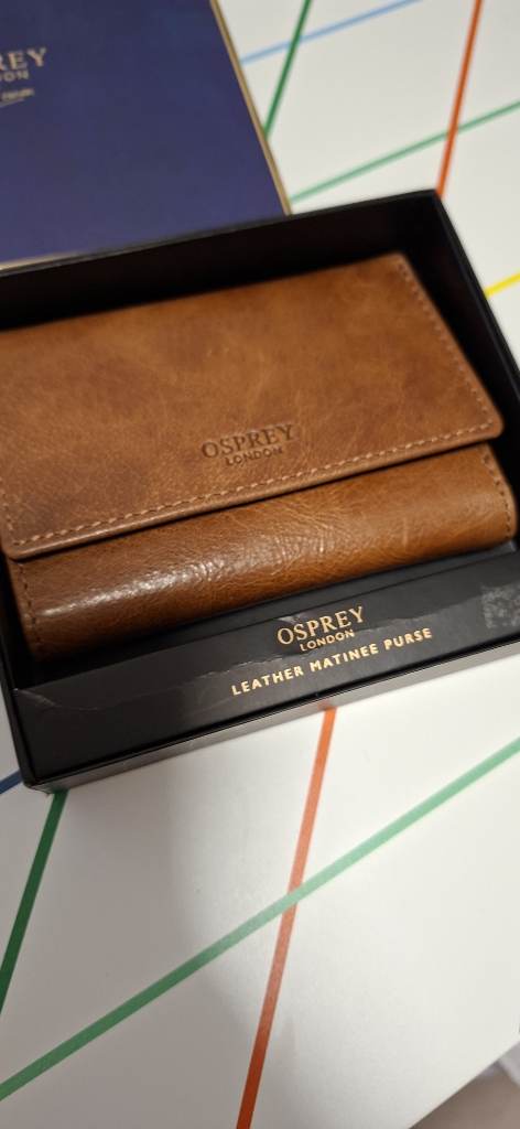 Osprey men's leather wallet brand new
