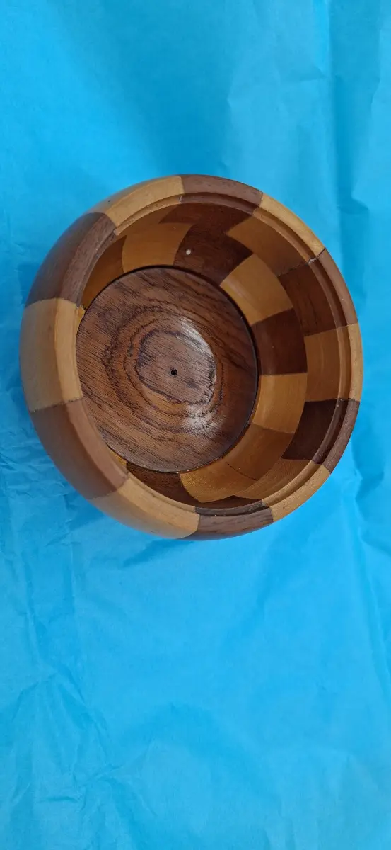 Vintage wooden bowl 1950s