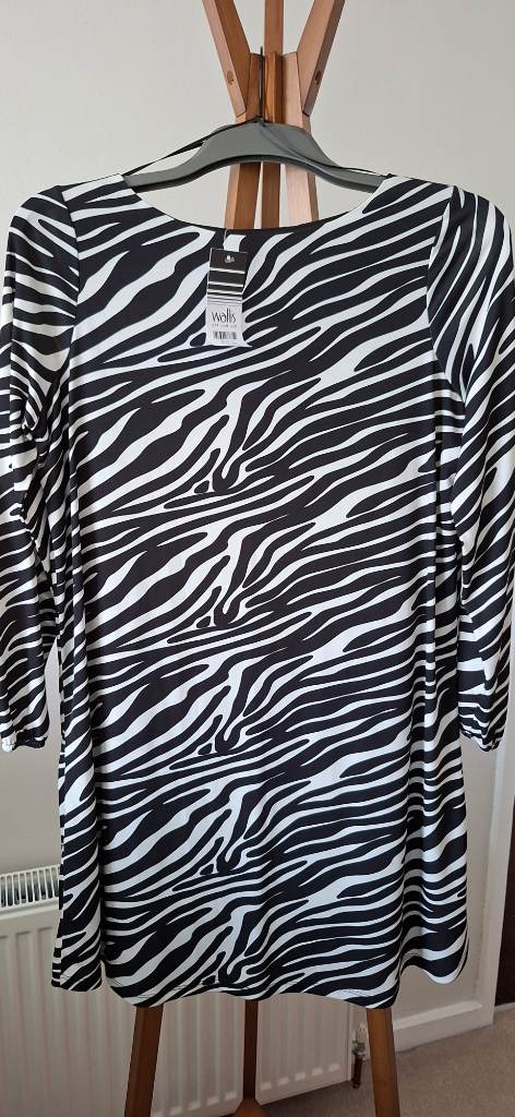 Wallis zebra print dress size 14 BNWT