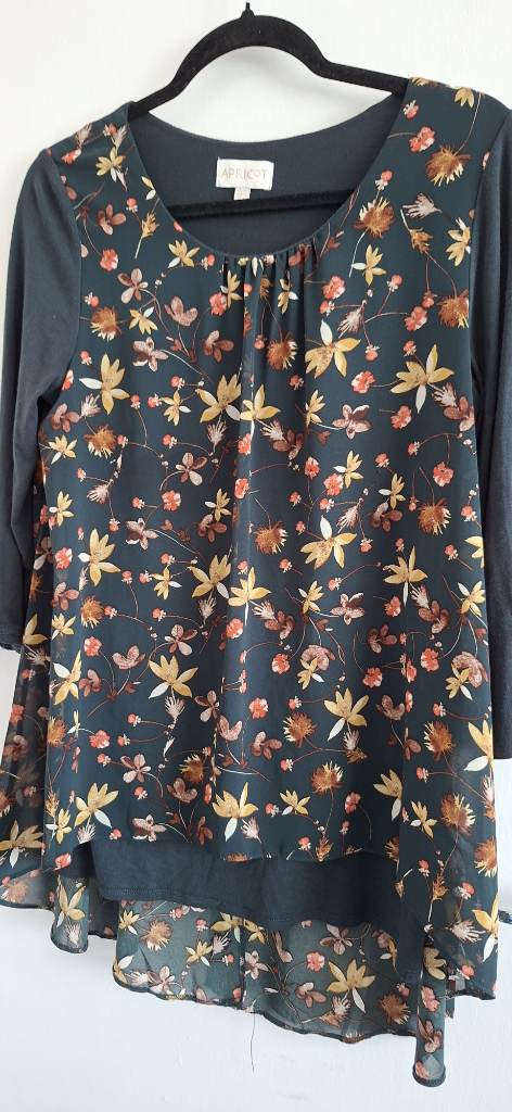 Apricot split back top