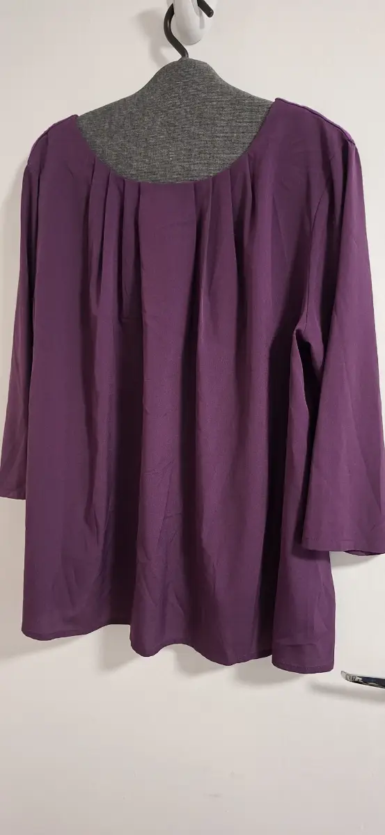Therapy purple silky top size 14