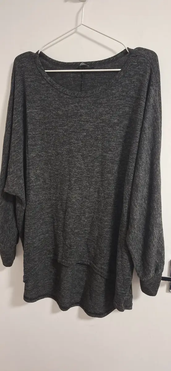 Roman grey marle batwing style jumper