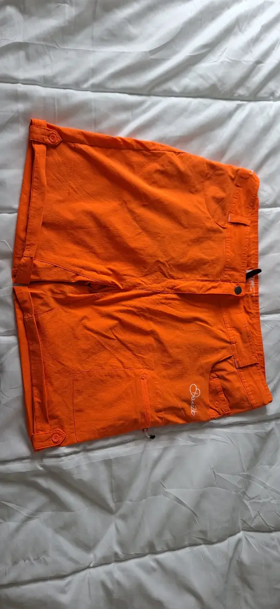 Bright orange ladies shorts size 18 dare2b
