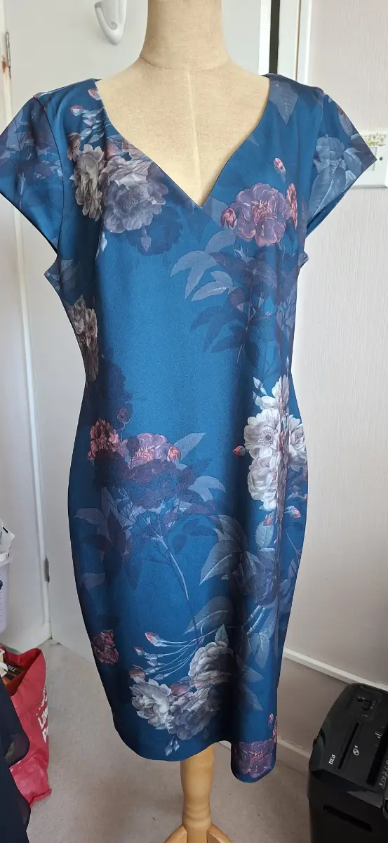 Next teal coloured shift dress size 18