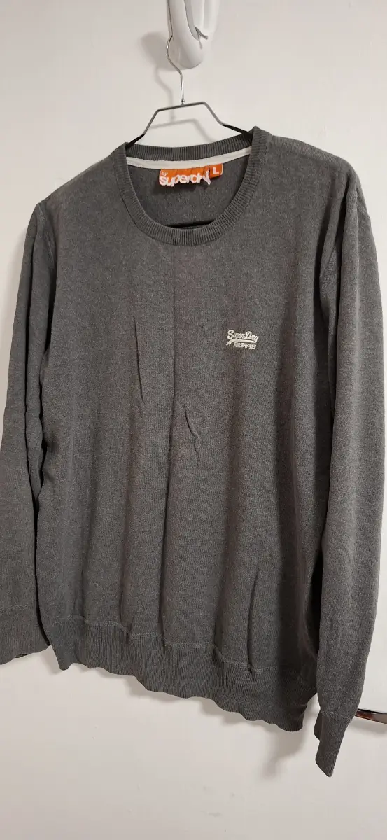 superdry grey jumper size L