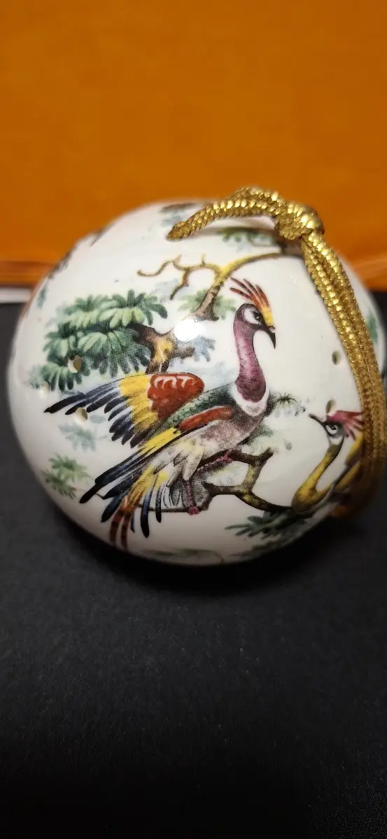 Stunning pomander by Floris, exotic birds