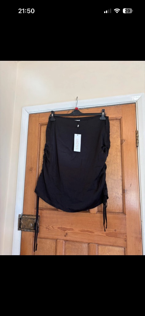 SNDYS ladies black summer skirt size 16 BNWT