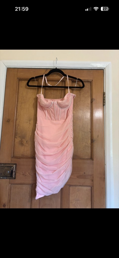 Oh Polly ladies pink corset dress size 8