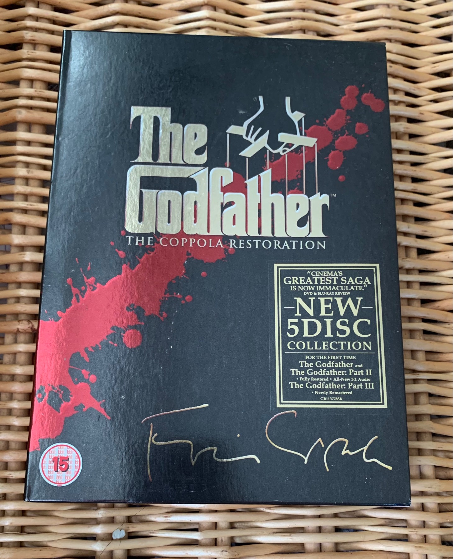 The godfather box set x 5 DVD