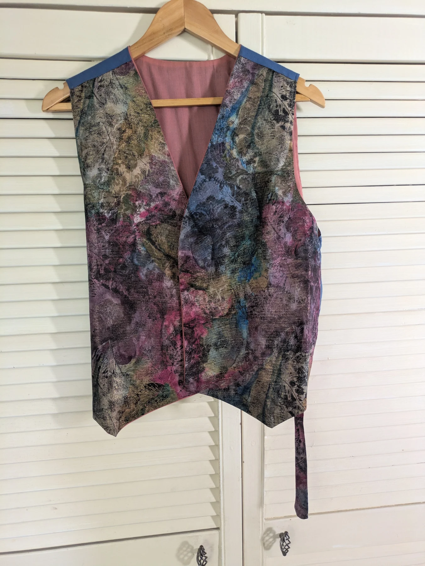 Share Vintage handmade sparkly waistcoat
