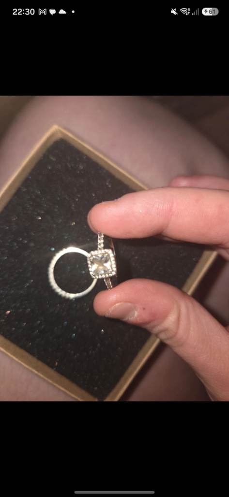 925 silver ring duo set