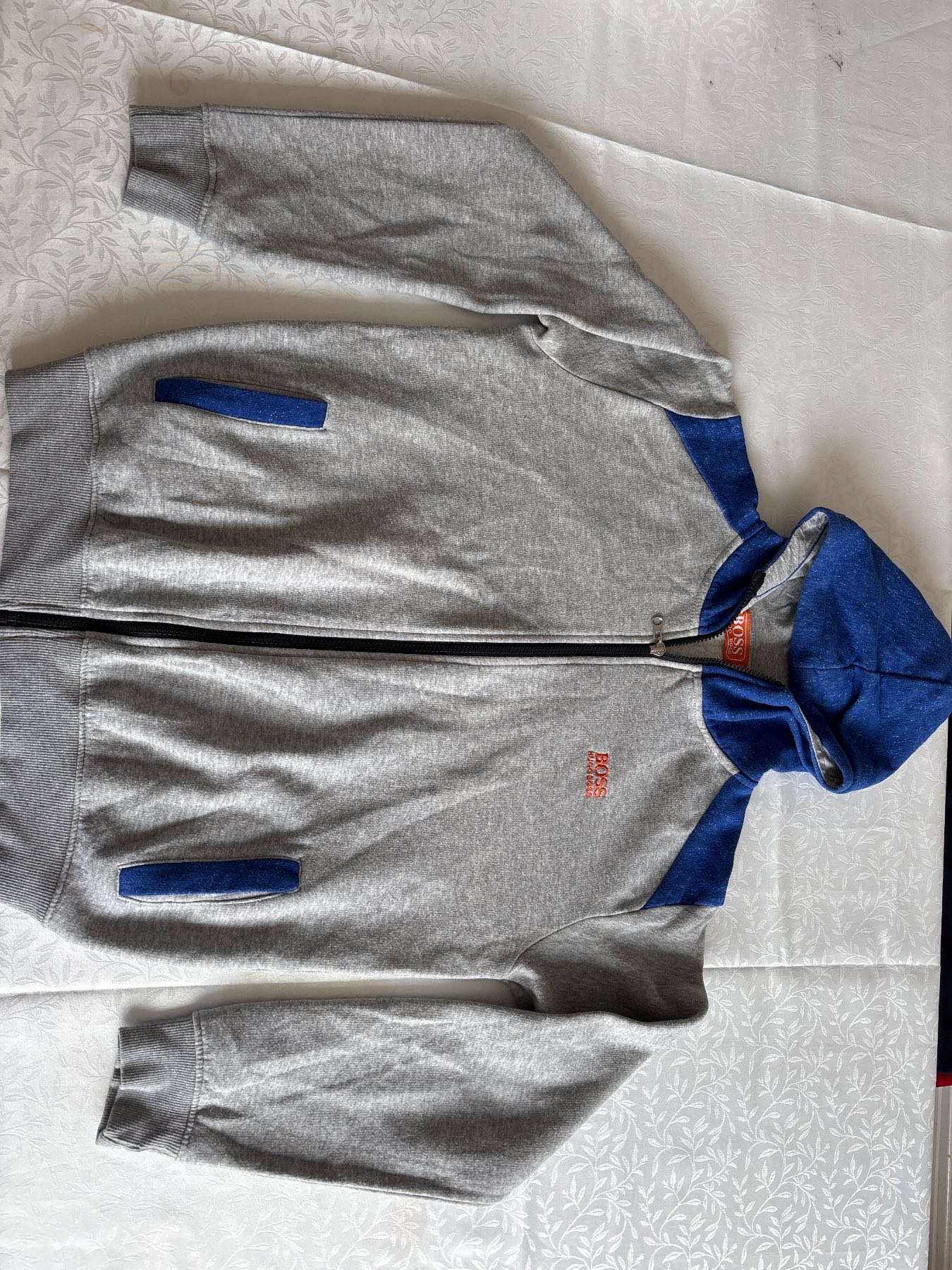 Hugo Boss boy’s zip through sweater