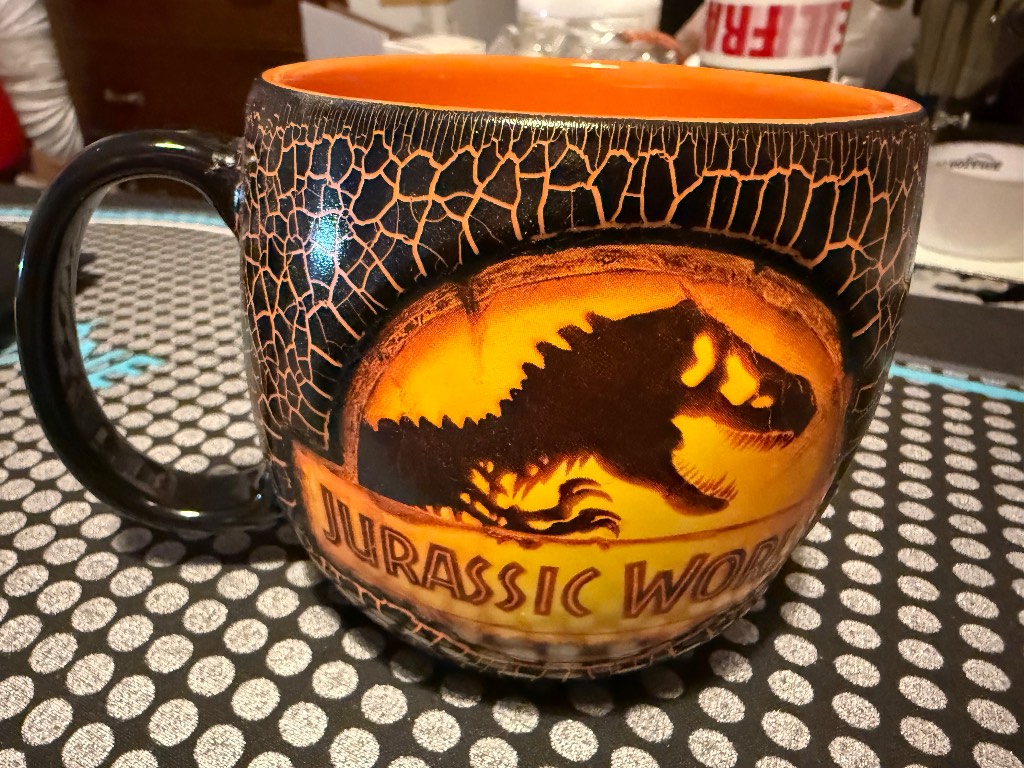 Jurassic world mug universal studios