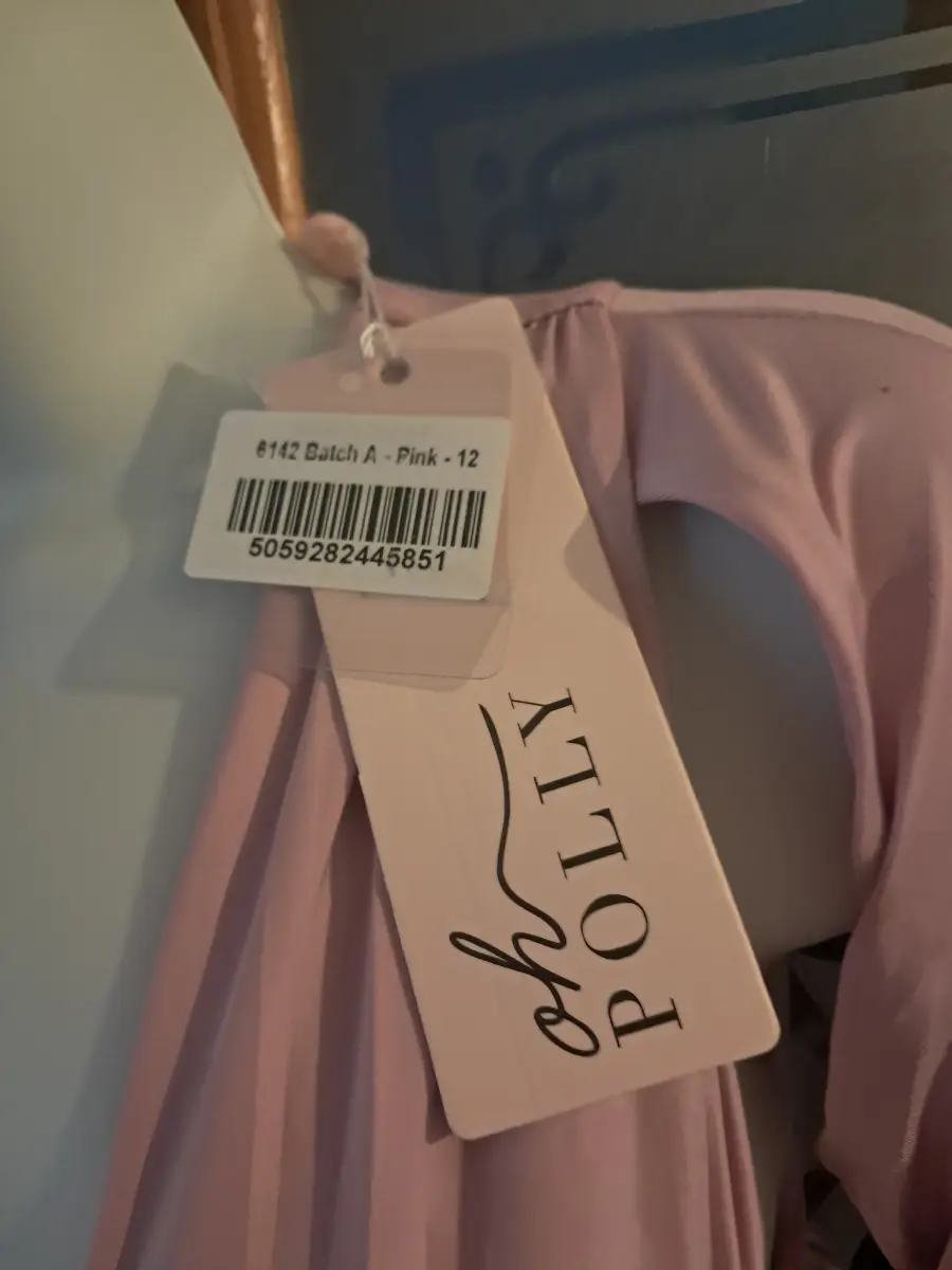 New Oh Polly Dusky Pink Zurich Ruched Dress - size 12