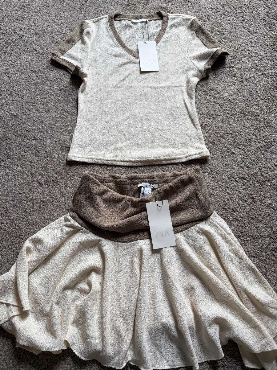 Zara top and skirt coord