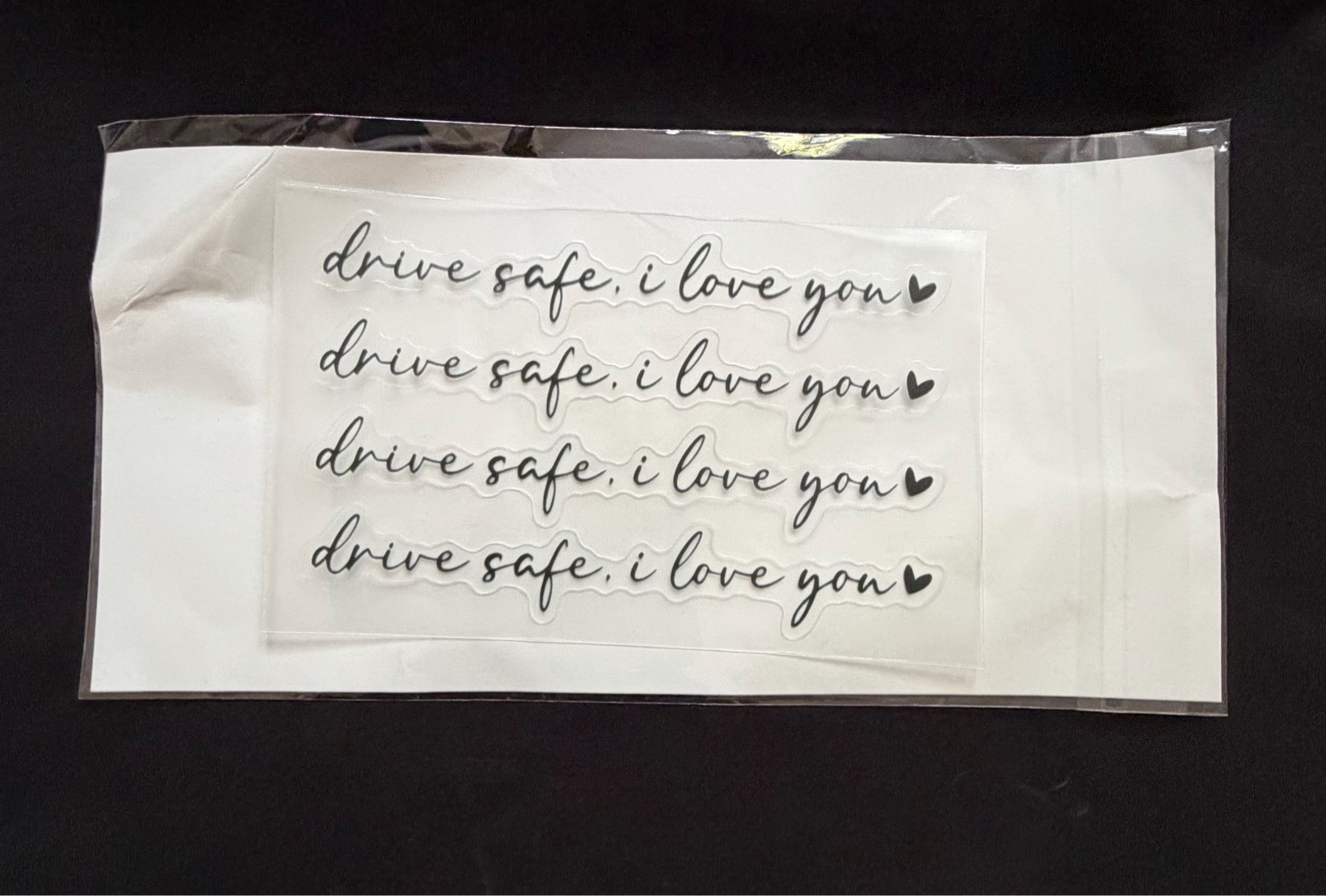 Car mirror stickers