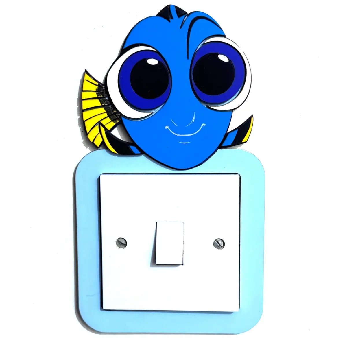 Dory Inspired Light Switch Cover – Handmade Wooden Kids Bedroom Wall Decor