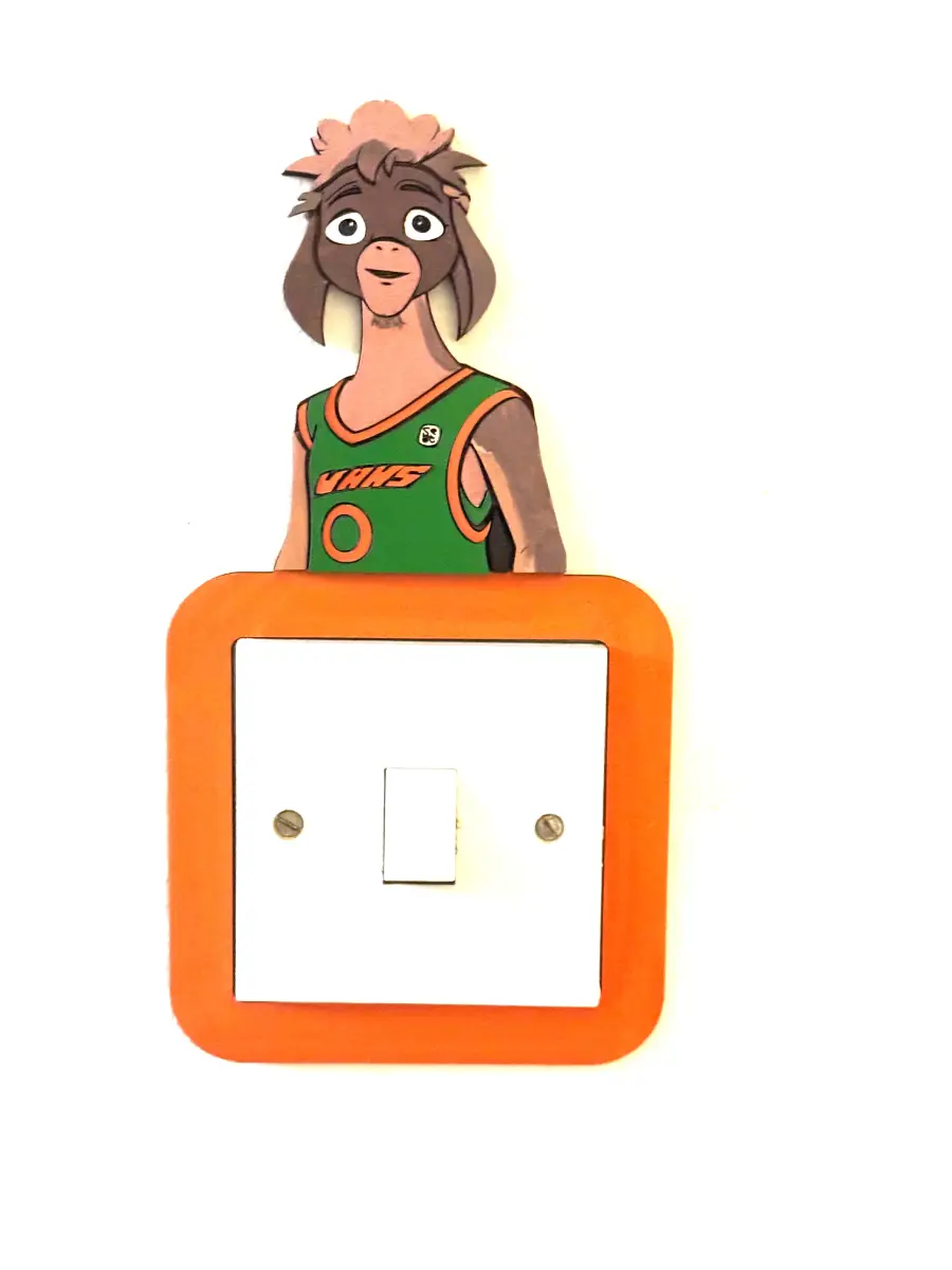 GOAT Inspired Wooden Light Switch Cover – Handmade Kids Bedroom Wall Decor