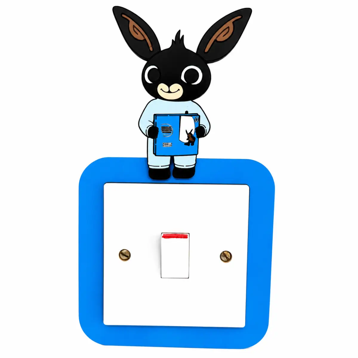 Bing Inspired Handmade Double-Layered Wooden Light Switch Cover – Kids Bedroom Wall Decor