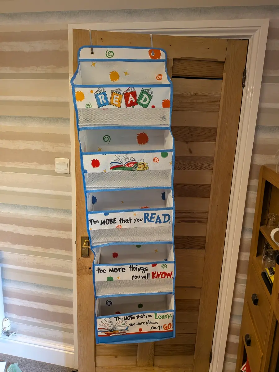 BNWT Dr. Seuss Kids Hanging Over-Door Storage Pocket Organiser (1.4m)