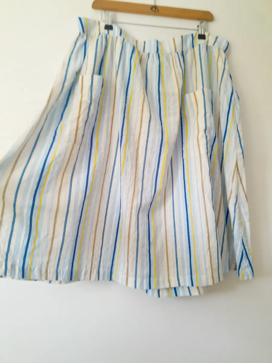 Seasalt size 20 misty day cotton skirt midi worn once