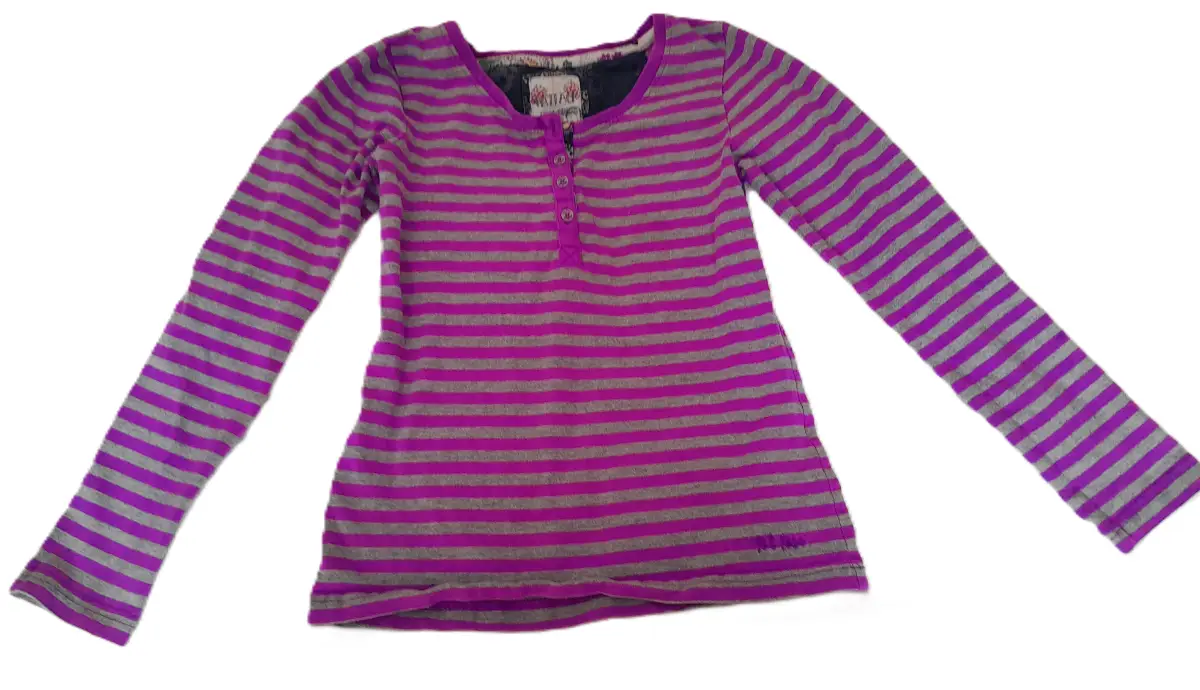 fatface 8-9 years girls striped jersey top