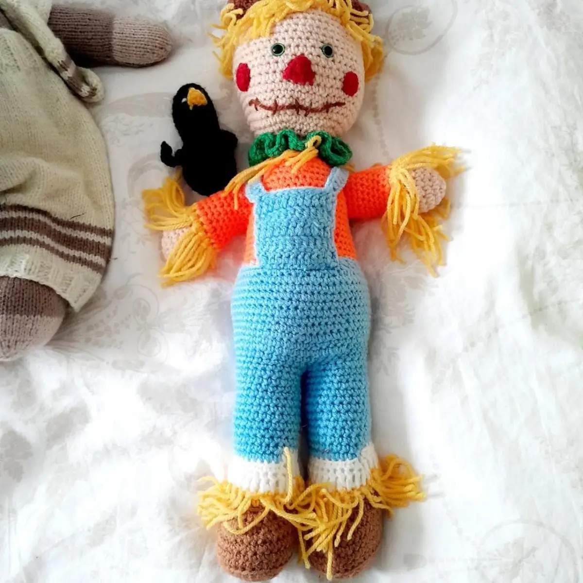 wurzel gummidge hand knit/crochet stuffed toy