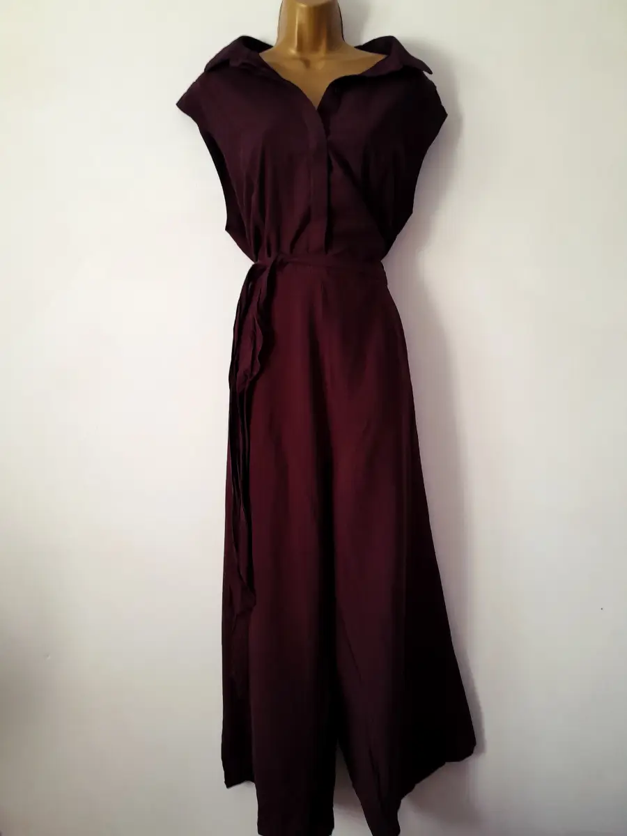 Next size 20 burgundy wide legged jumpsuit