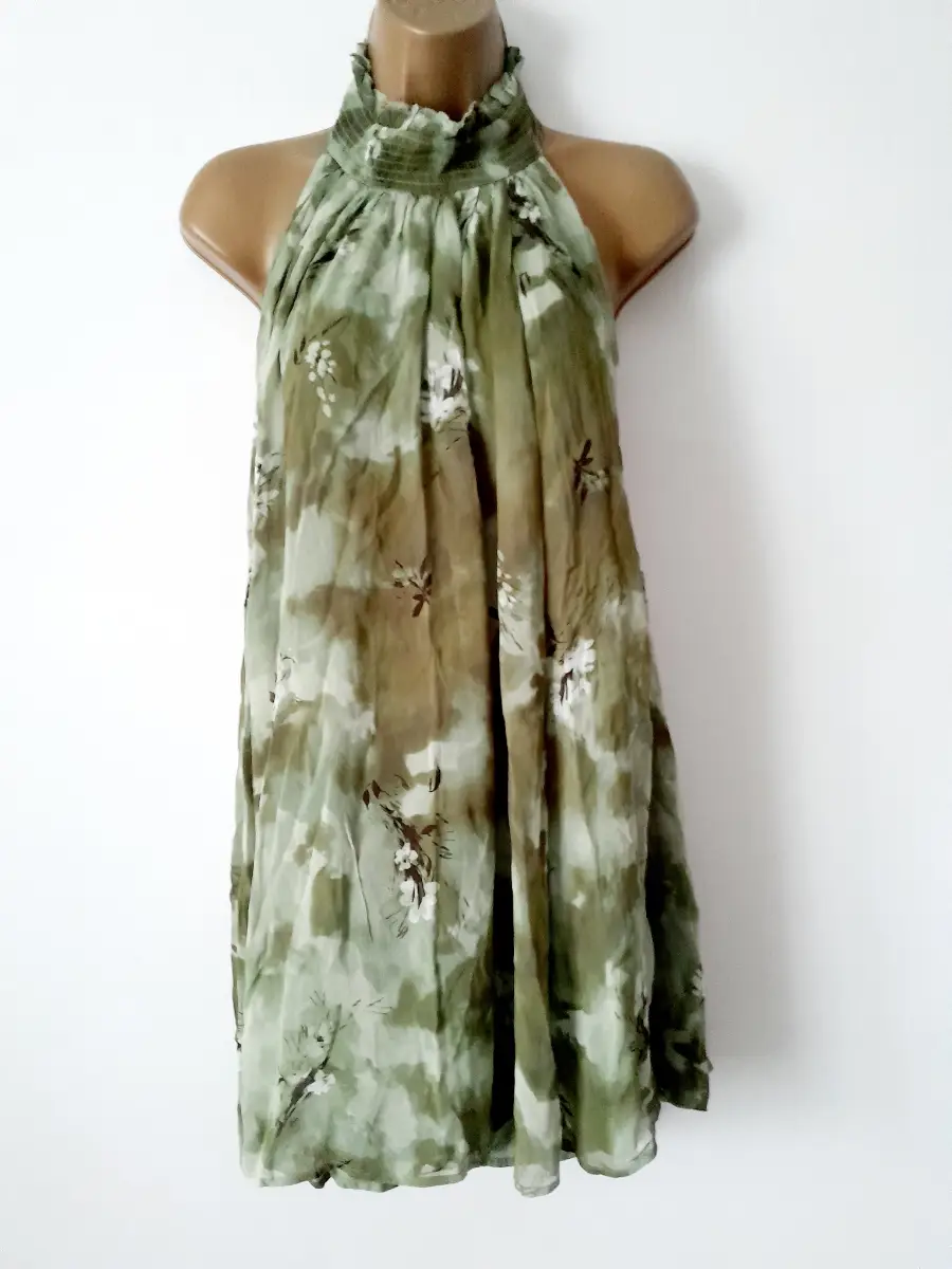 Anthropologie XL summer halterneck top backless