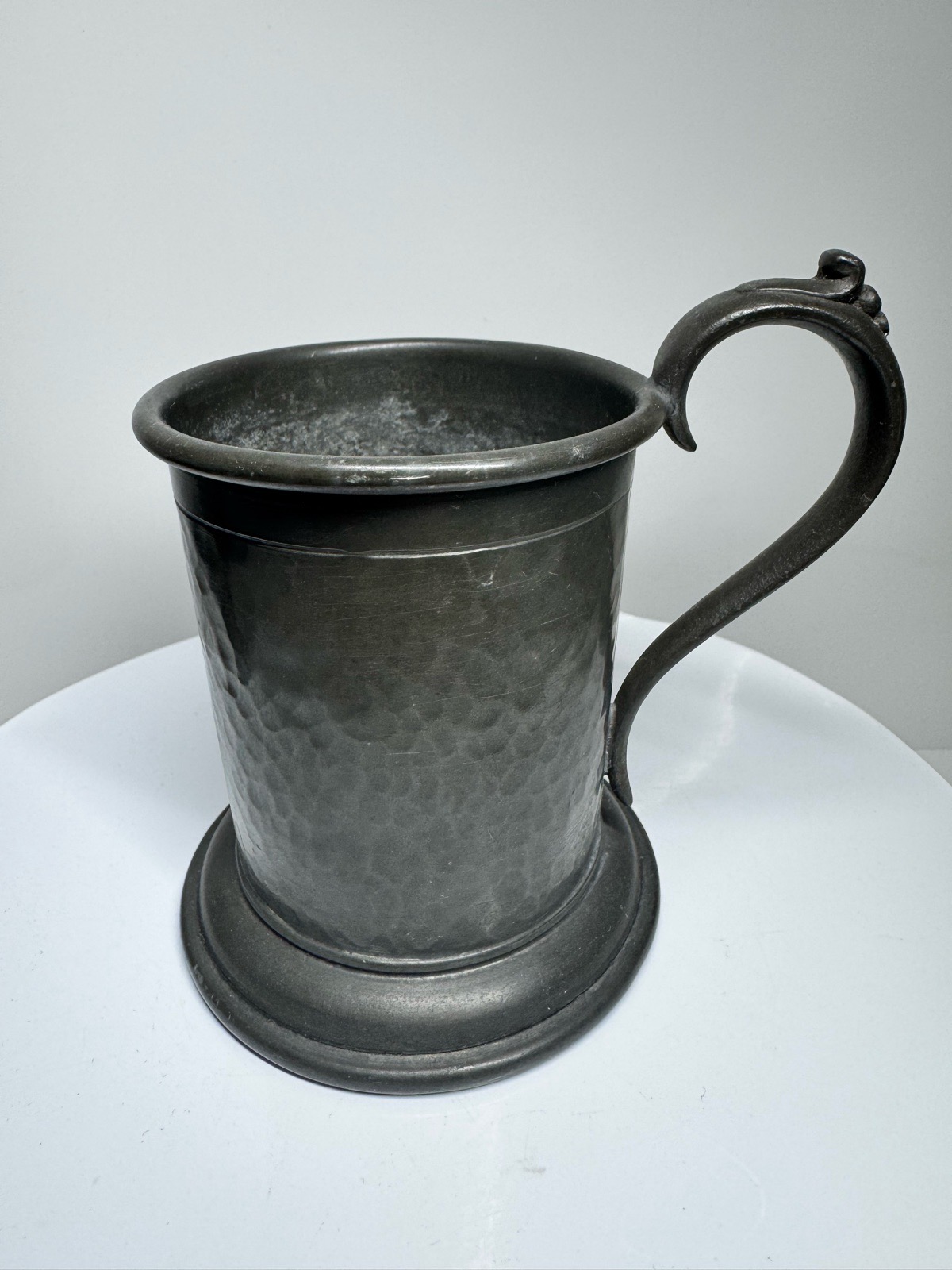 Vintage Abbey Pewter 1007 Hammered Tankard Mug Osborne Sheffield c1930