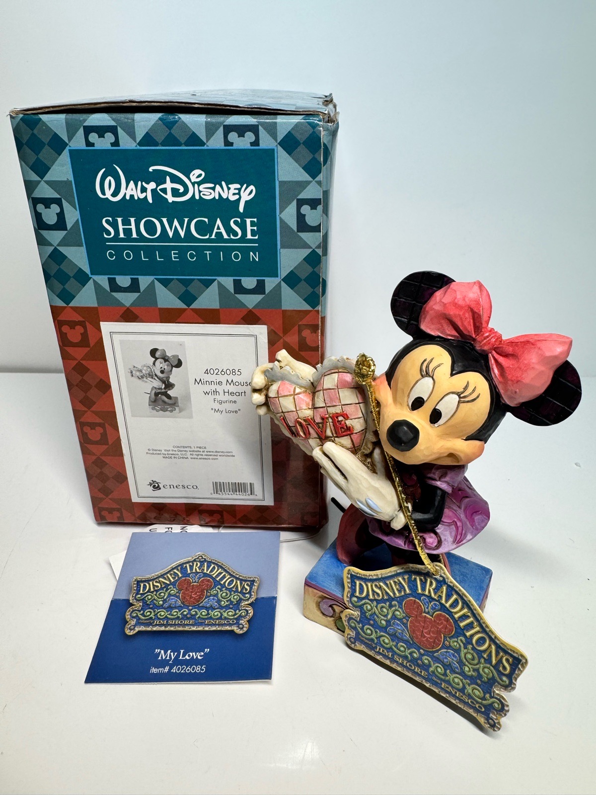 Jim Shore Disney Traditions Minnie Mouse My Love 4026085 Boxed