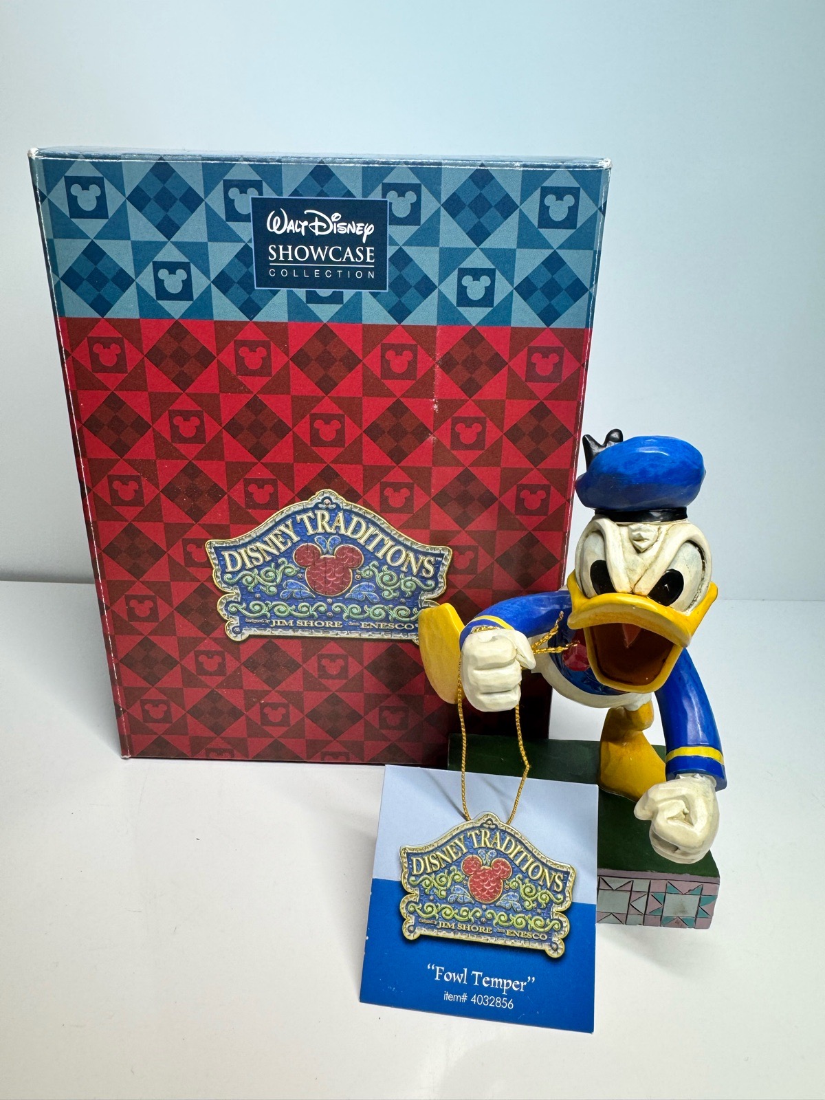 Jim Shore Disney Donald Duck Fowl Temper 4032856 Boxed