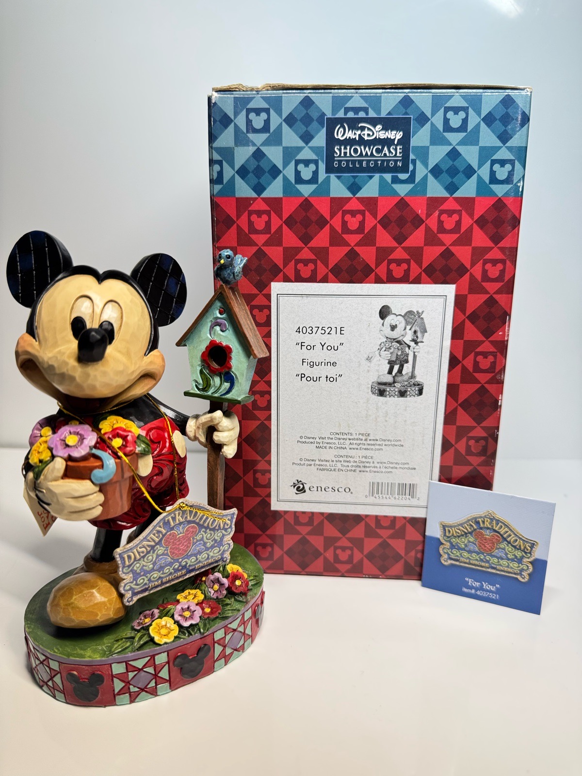 Jim Shore Disney Traditions Mickey Mouse For You 4037521E Boxed Enesco